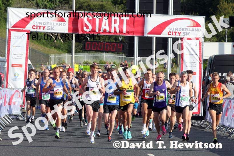 Sunderland City 5k Road Race, 2021 Sunderland City 5k, 10k and Half Marathon Road Races. Photo: David T. Hewitson/Sports for All Pics